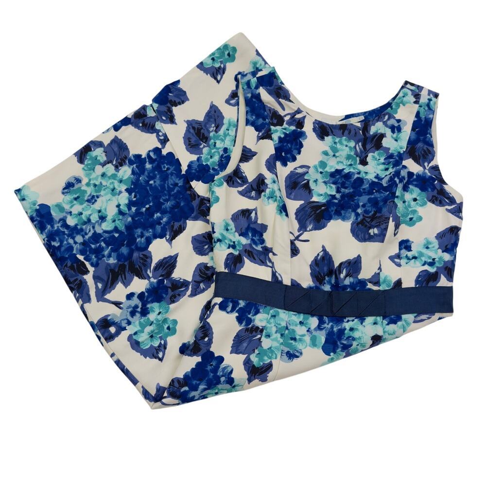 Boden Celebration Hydrangea Floral Shift Silk Blend Dress Women's Size 4